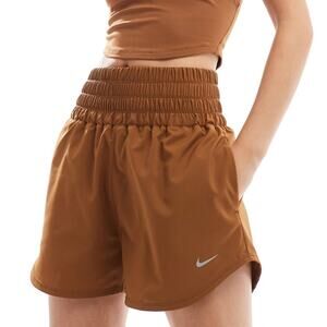 NWT‎ Nike Training One High Rise 3 inch shorts in Rust Orange - XS